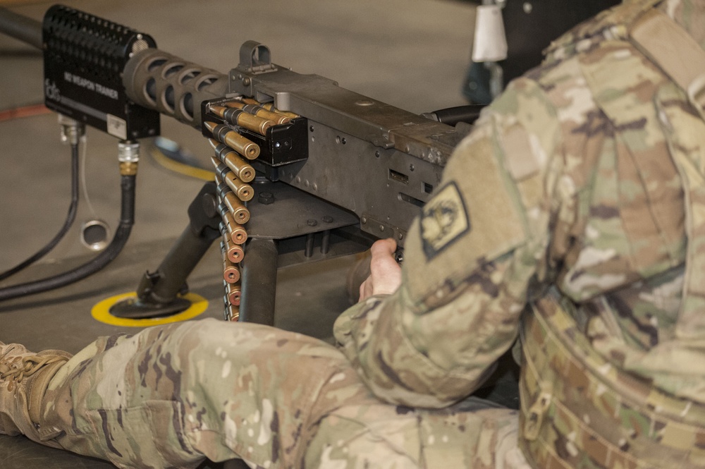 Machine gun zeroing and qualification at the Engagement Skill Trainer(EST)