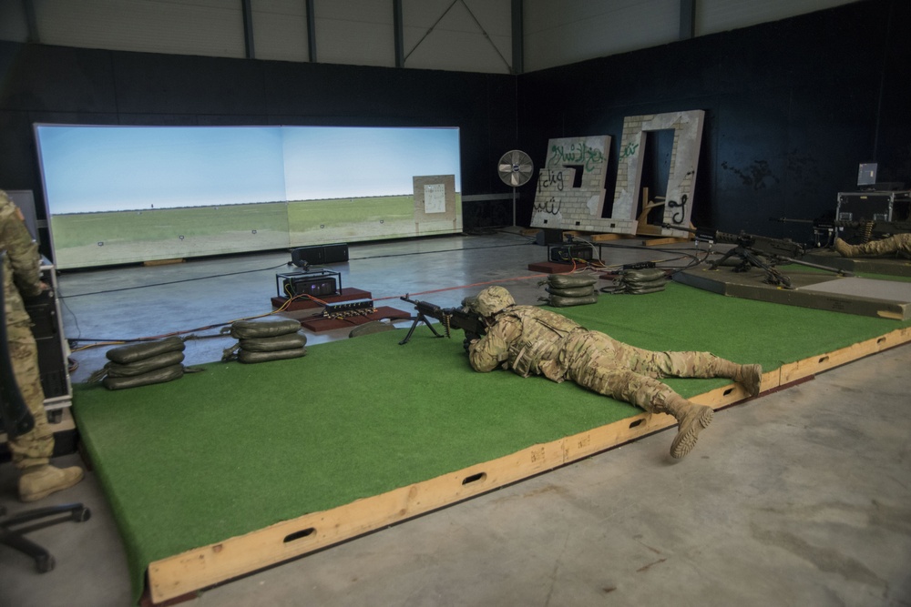 Machine gun zeroing and qualification at the Engagement Skill Trainer(EST)