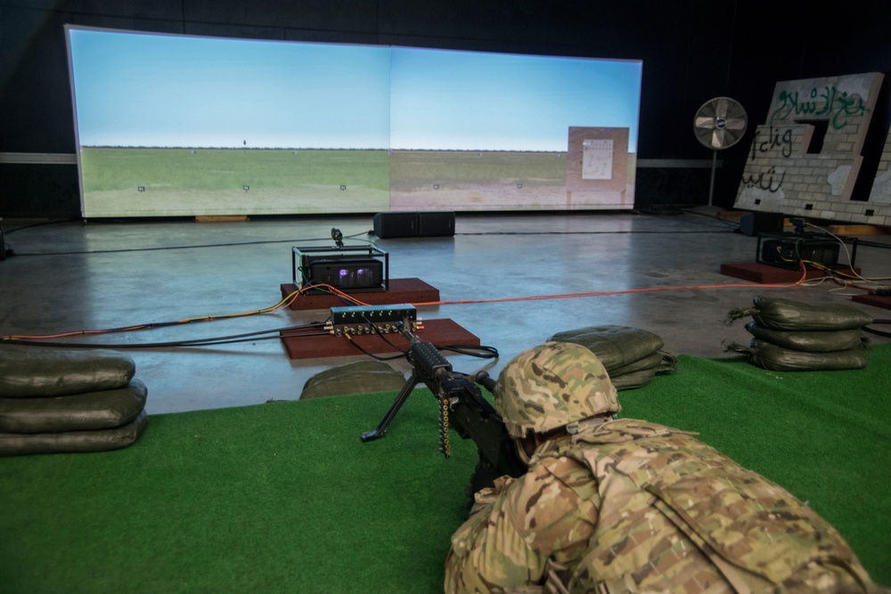 Machine gun zeroing and qualification at the Engagement Skill Trainer(EST)