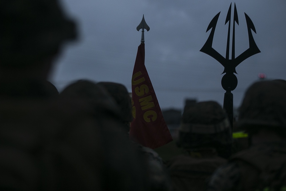31st MEU Marines, Sailors step-it-out during command hike
