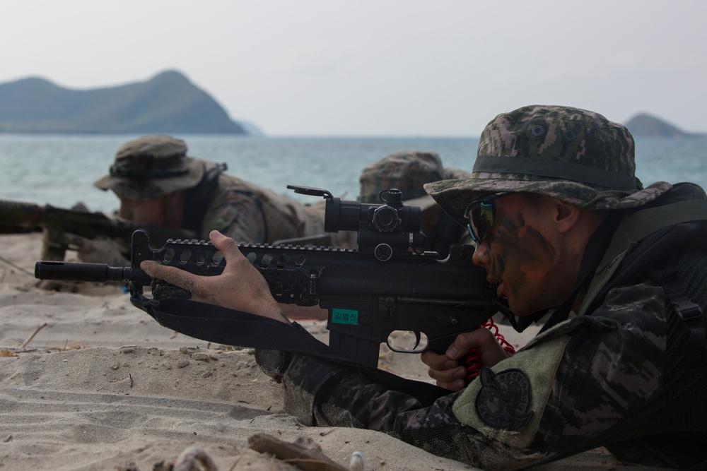 Cobra Gold 19: U.S., ROK, and Royal Thai Marines rehearse an amphibious assault