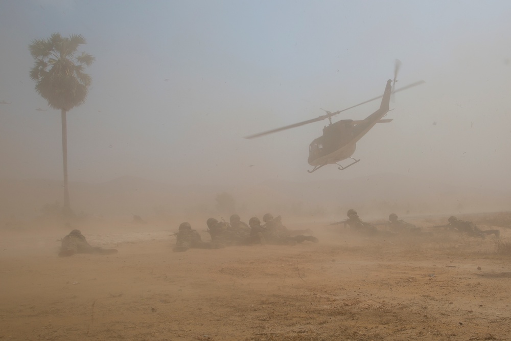 Cobra Gold 19: U.S., ROK, and Royal Thai Marines rehearse an amphibious assault