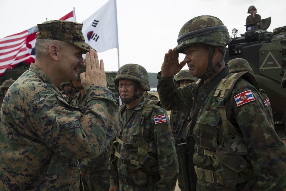 Cobra Gold 19: U.S., ROK, and Royal Thai Marines rehearse an amphibious assault