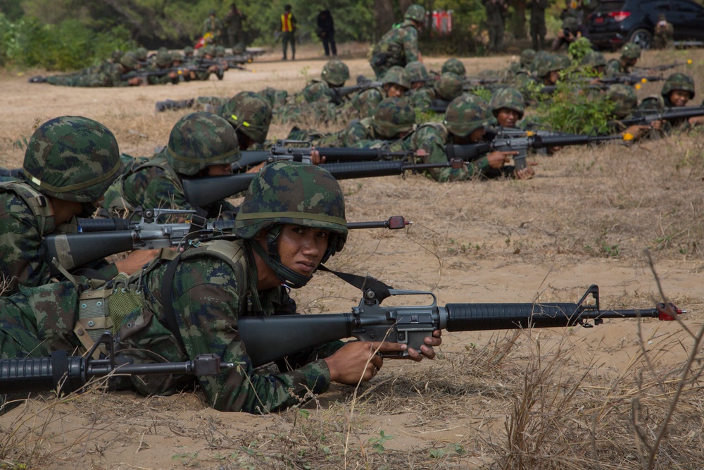 Cobra Gold 19: U.S., ROK, and Royal Thai Marines rehearse an amphibious assault