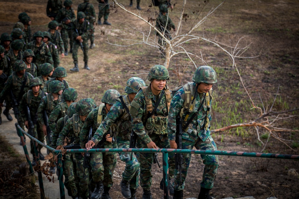 Cobra Gold 2019: HMLA-267, MWSS-172 conduct joint live fire training with 4th Tank Battalion, Marine Artillery