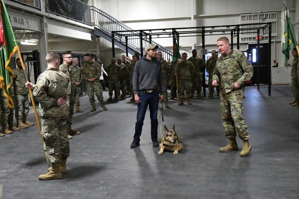 Journey continues for Fort Drum military working dog handler, injured during deployment