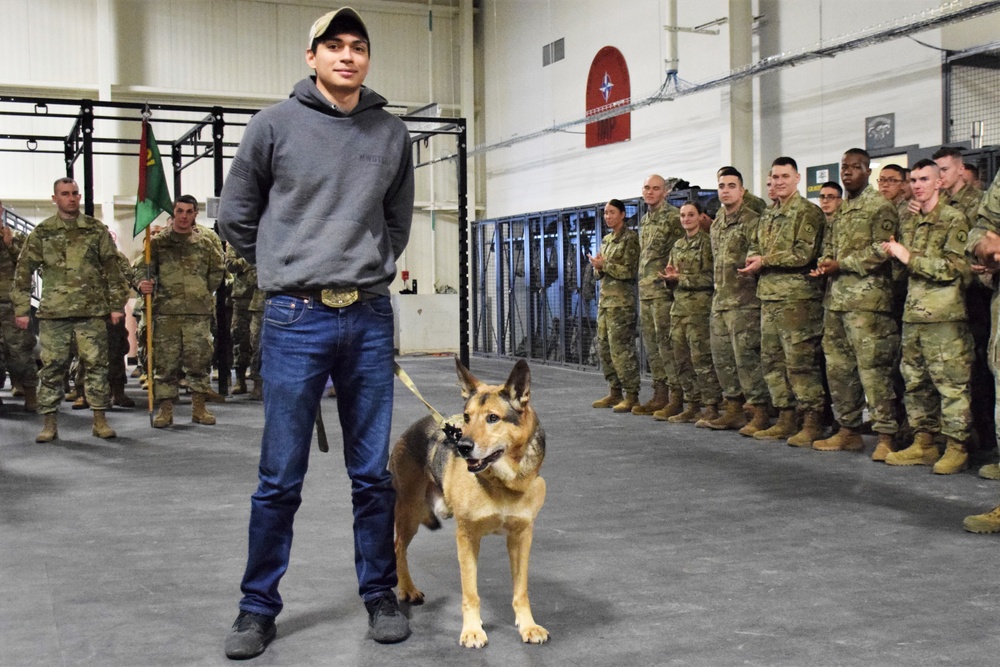 Journey continues for Fort Drum military working dog handler, injured during deployment
