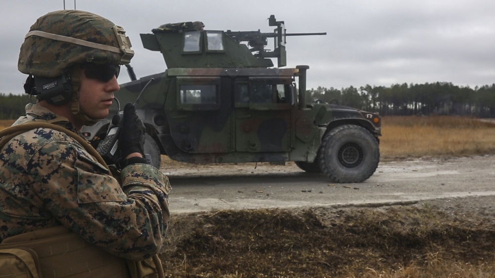 Brilliance in the Basics - 2/6 CAAT platoon conducts mounted live-fire range