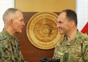 Royal Marine and U.S. Marine generals strengthen rapport at MARFORCOM