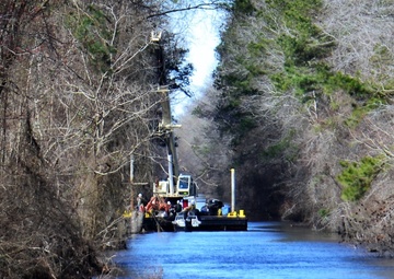 Norfolk crane barge pulls rehab of material placement site