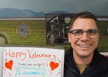 Command Master Chief Barnby Sends his Family a Valentine's Day Message