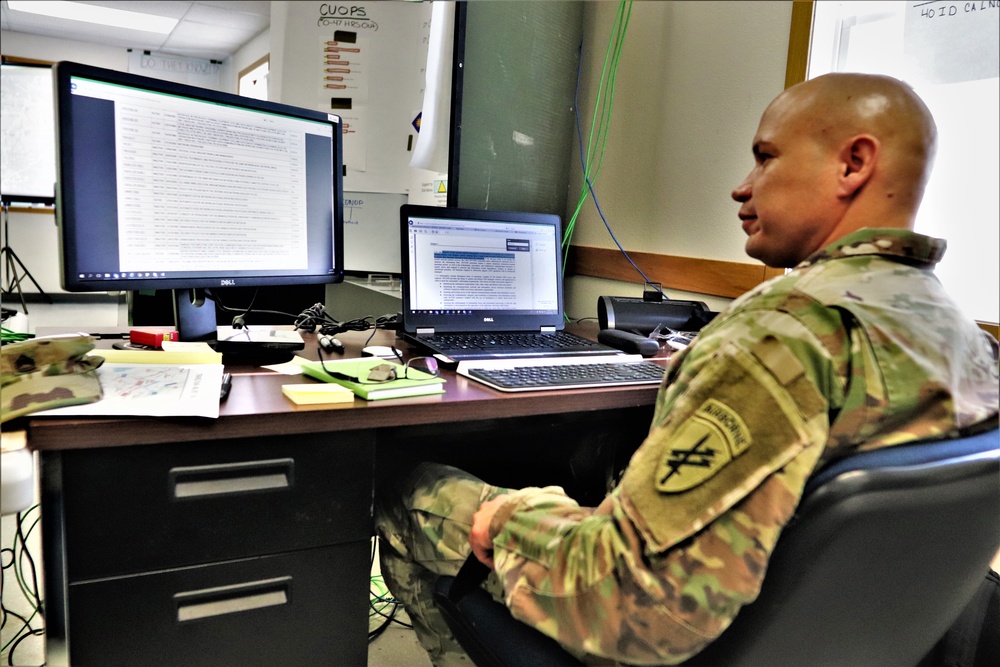 Civil affairs, PSYOP, info ops troops train in Command Post Exercise-Functional 19-10 at Fort McCoy