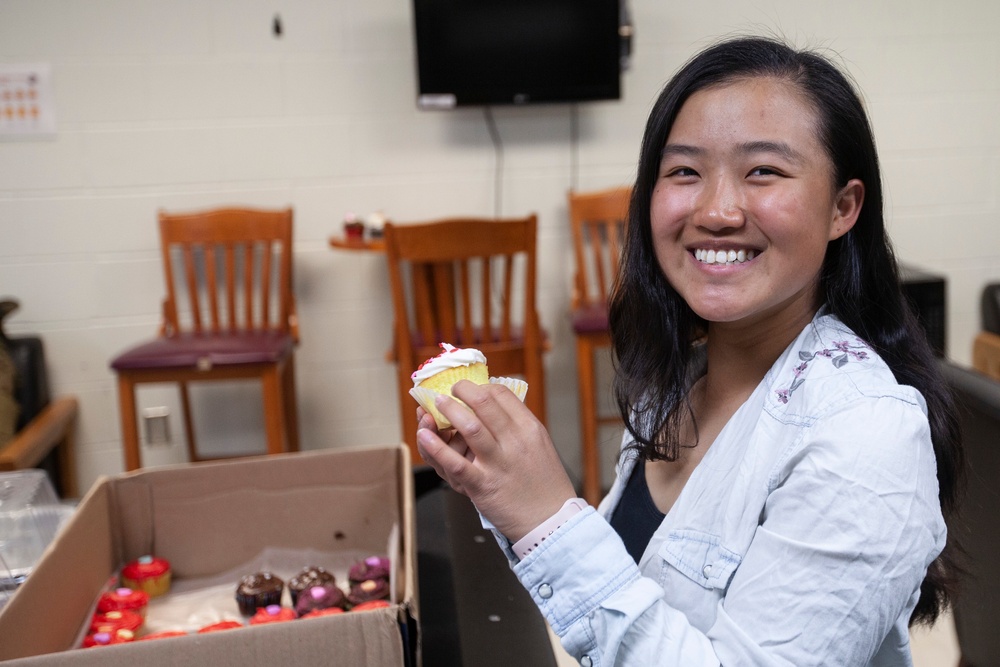 Camp Johnson USO Cupcake Drop