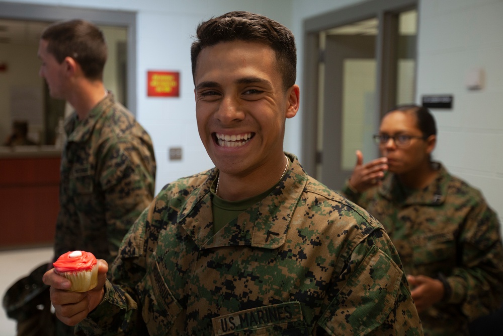 Camp Johnson USO Cupcake Drop