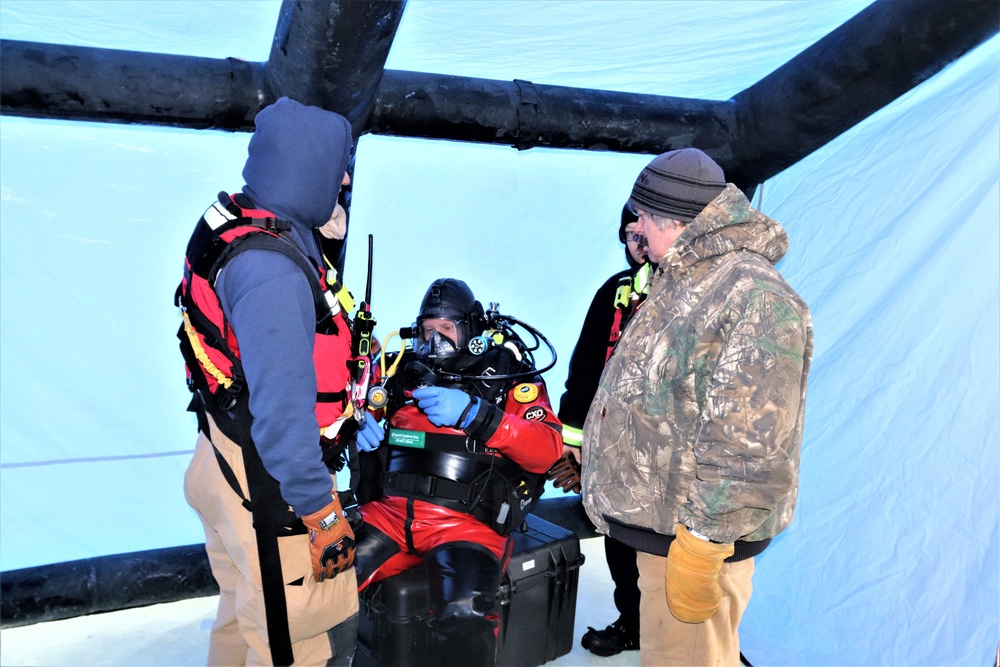 Rescue training: Fort McCoy firefighters learn, practice diving under ice