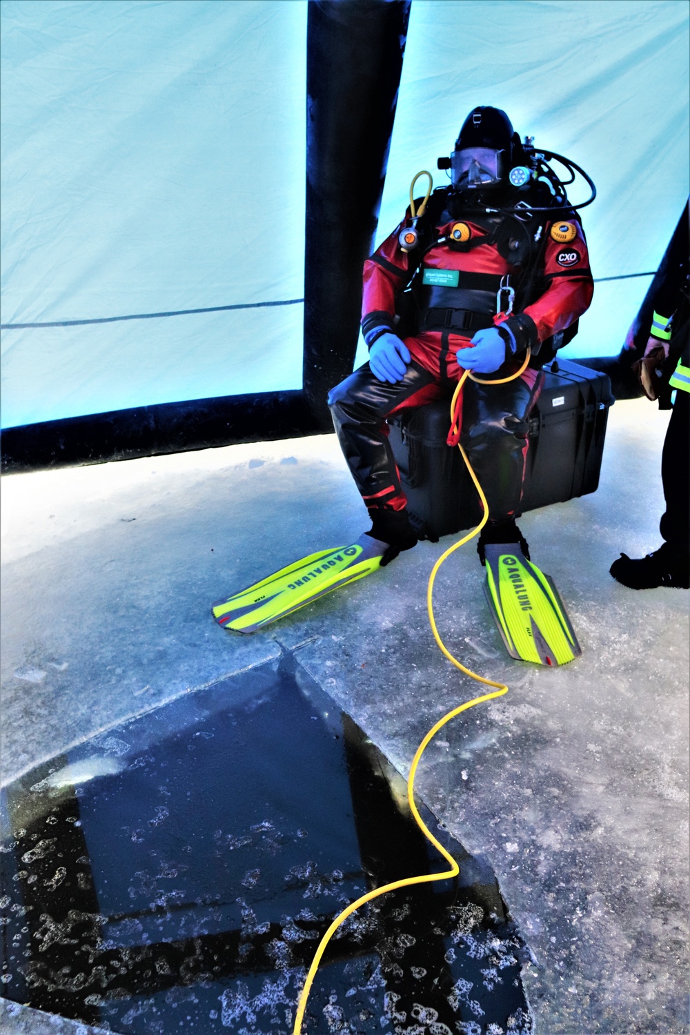 Rescue training: Fort McCoy firefighters learn, practice diving under ice