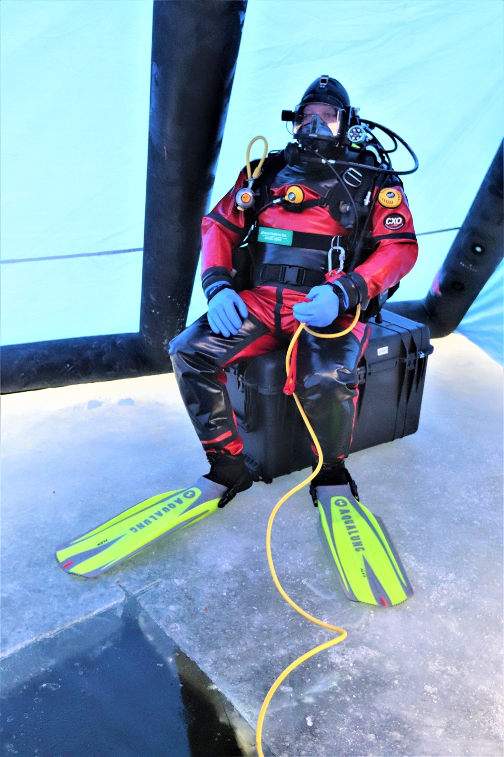 Rescue training: Fort McCoy firefighters learn, practice diving under ice