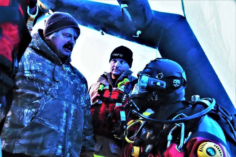 Rescue training: Fort McCoy firefighters learn, practice diving under ice