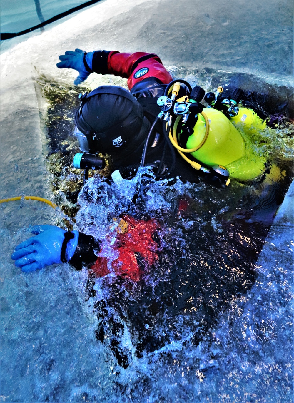 Rescue training: Fort McCoy firefighters learn, practice diving under ice