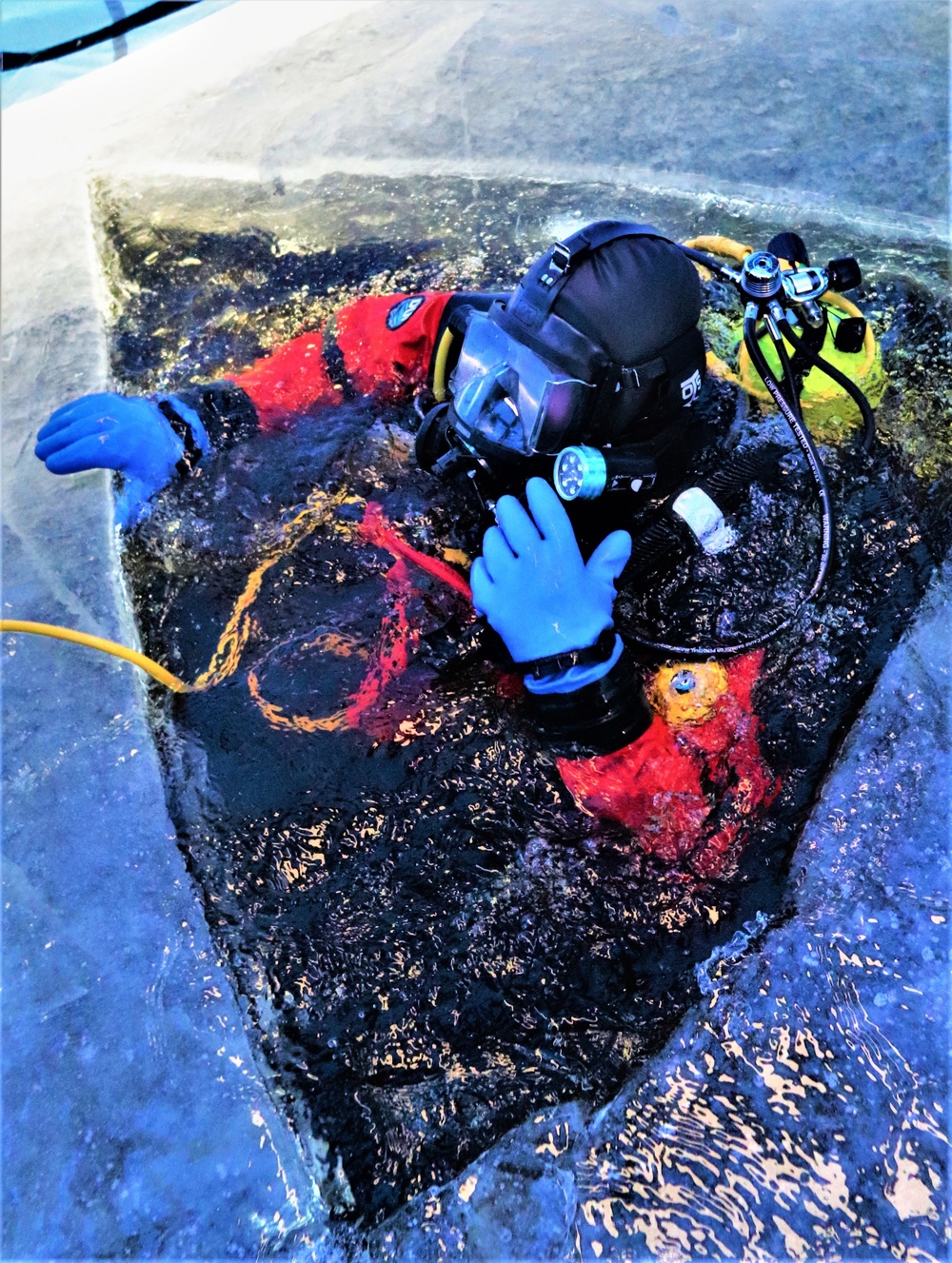 Rescue training: Fort McCoy firefighters learn, practice diving under ice
