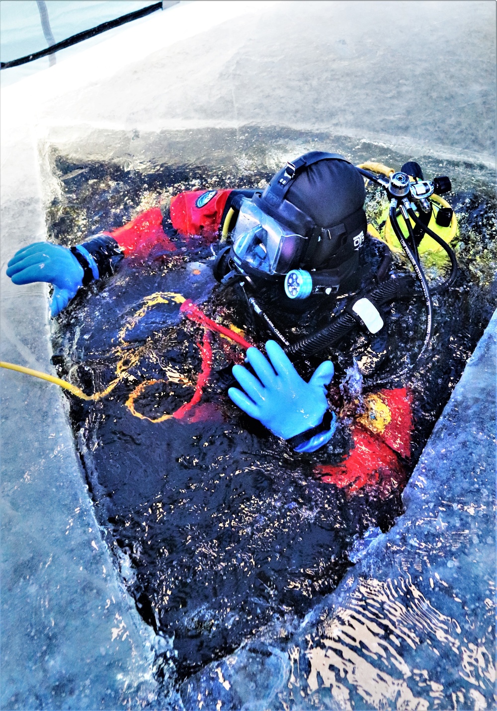 Rescue training: Fort McCoy firefighters learn, practice diving under ice
