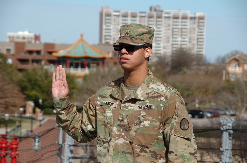 Re-enlistment ceremony