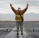 177th Fighter Wing pilots, firefighters, power production and civilian personnel perform active fighter aircraft cable arresting system test