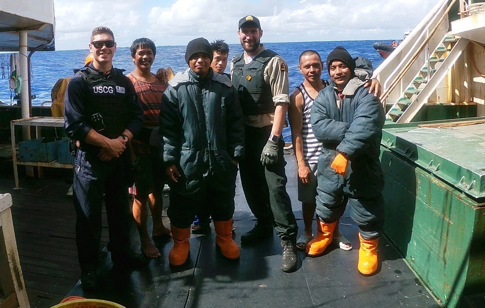 U.S. Coast Guard, Canada conduct joint fisheries boardings in South Pacific