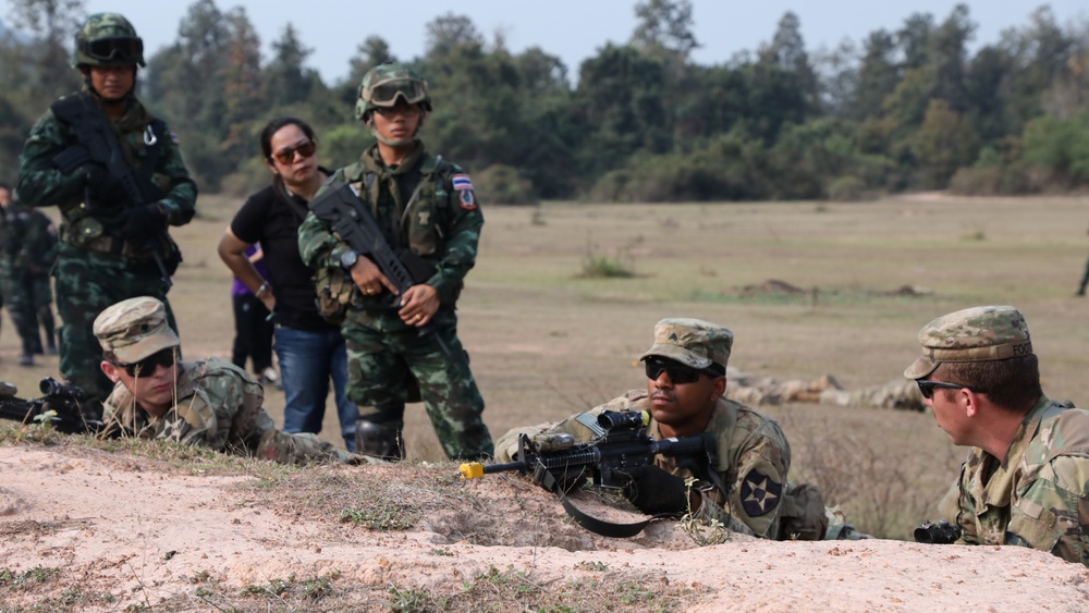 COBRA GOLD 19: U.S. and Thai soldiers share battle drills