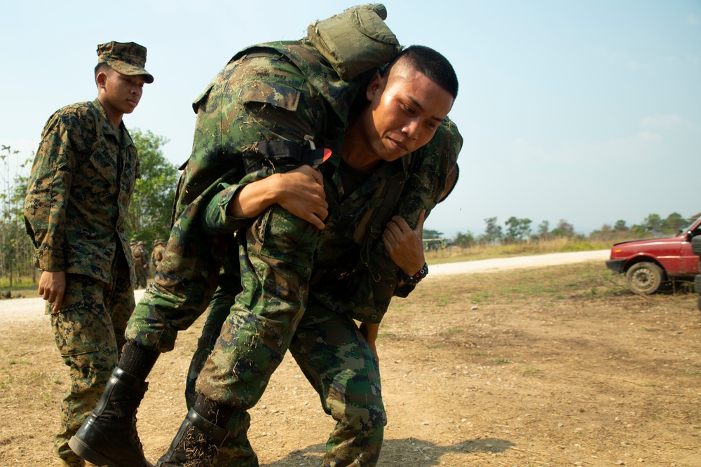 Cobra Gold 19: 31st MEU Marines partner with the Royal Thai Marine Corps during Combat Casualty Aid Training