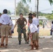 U.S. Sailors volunteer at the at the Ban Banglamung School in in Laem Chabang, Thailand