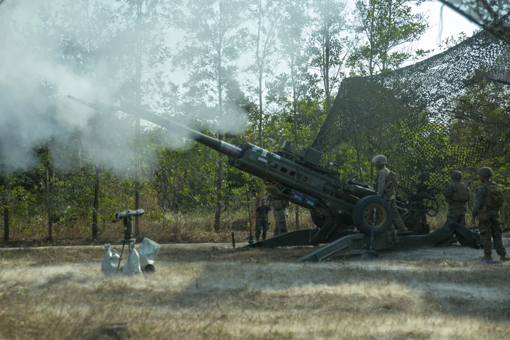 Cobra Gold 19: 31st MEU’s Echo Battery demonstrates artillery during Cobra Gold