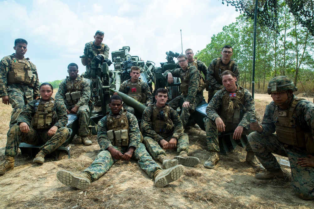 Cobra Gold 19: 31st MEU’s Echo Battery demonstrates artillery during Cobra Gold