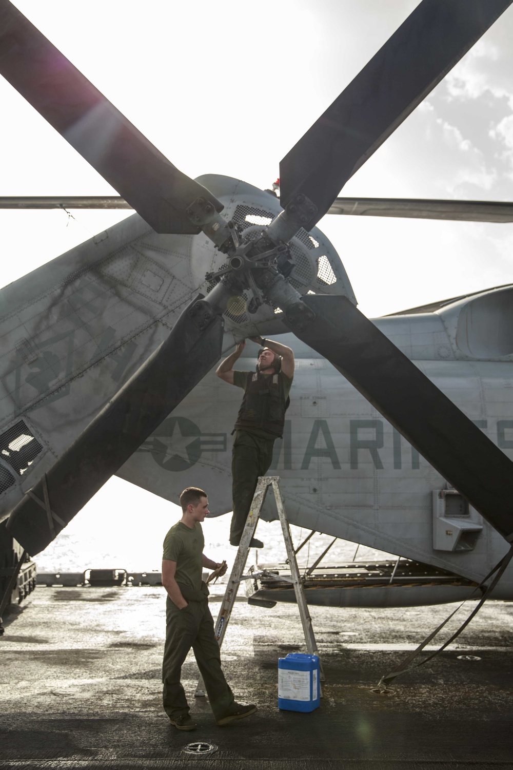 Kearsarge Flight Deck Aircraft Maintenance