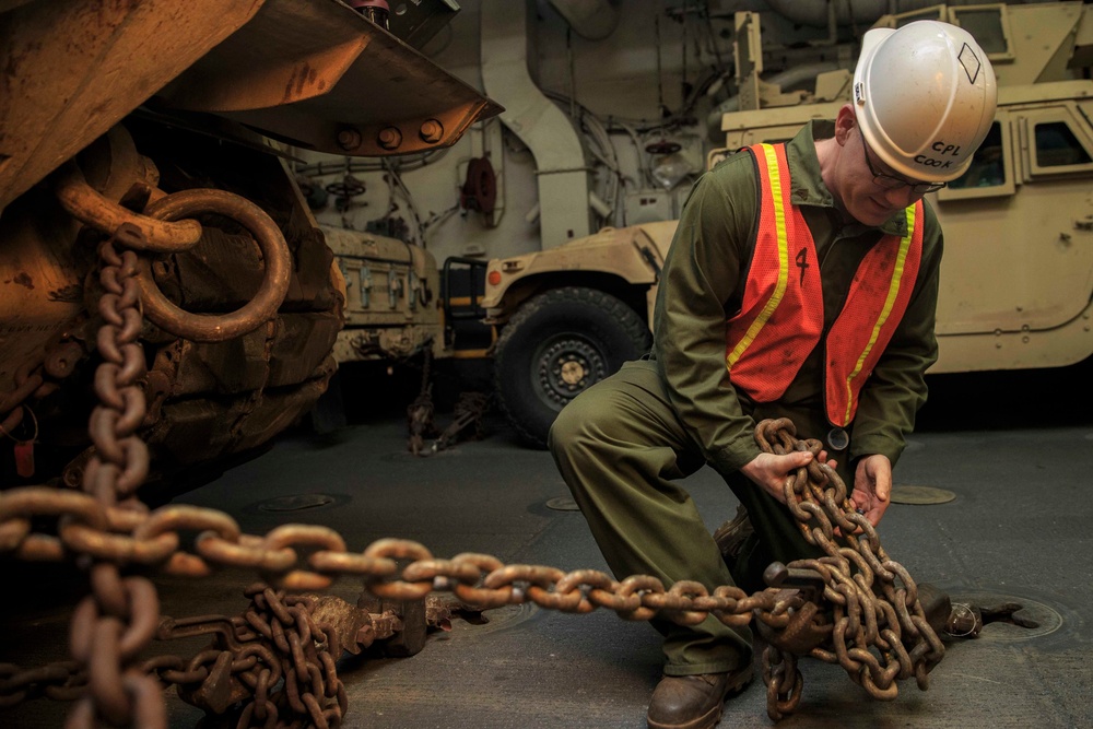 Kearsarge Well Deck Maintenance