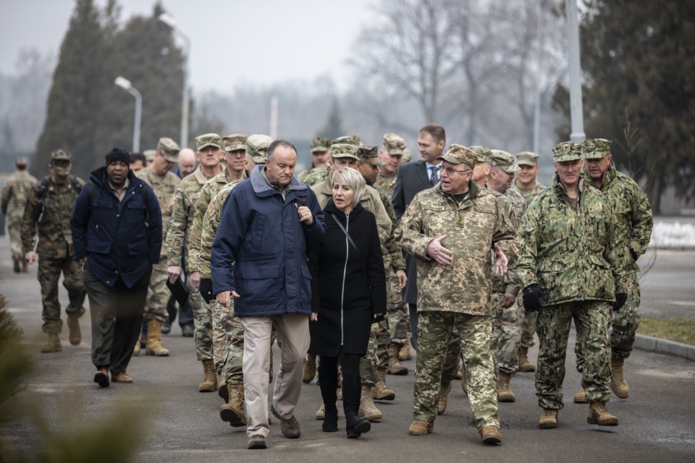 Capstone Generals visit Yavoriv CTC, Ukraine