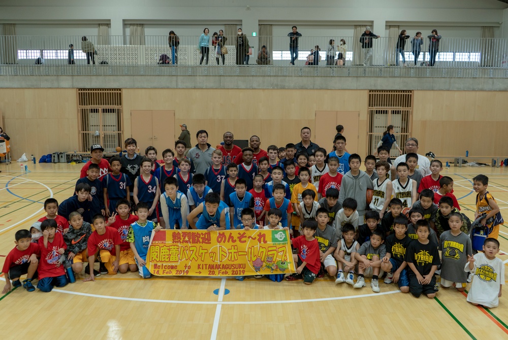 American, Japanese youth compete in friendly basketball tournament