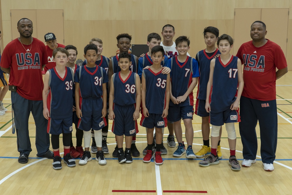 American, Japanese youth compete in friendly basketball tournament
