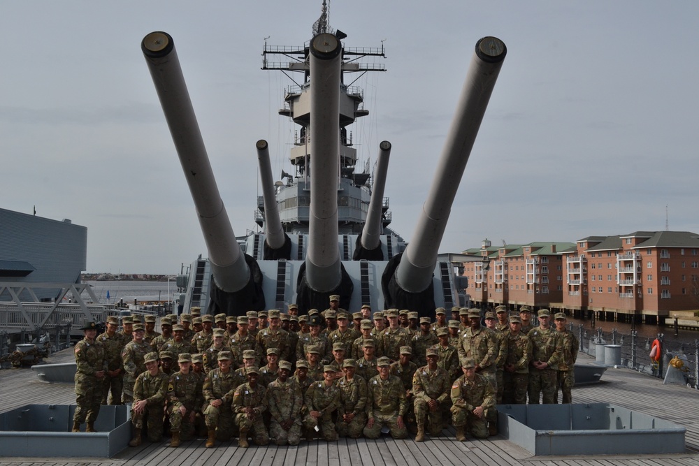 AIT Soldiers visit Battleship Wisconsin