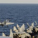 flight deck; USS Abraham Lincoln; CVN 72; COMPTUEX; Underway; aircraft carrier; F/A-18E Super Hornet; (VFA) 25