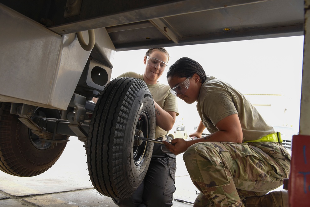 380th EMXS AGE shop provides ground power