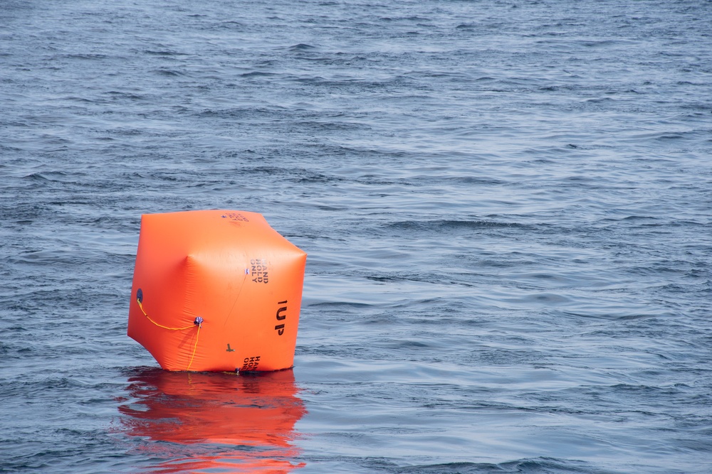 Inflatable target shooting exercise