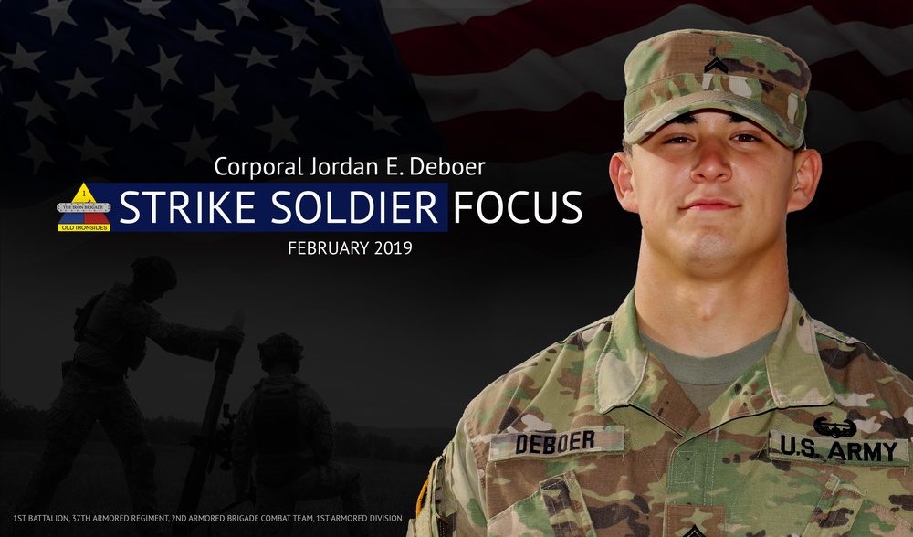 STRIKE Soldier Focus: Cpl. Jordan E. Deboer