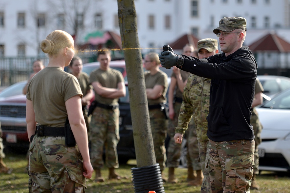 Military Police OC Spray Training