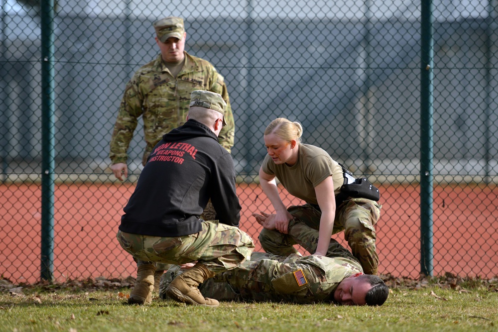 Military Police OC Spray Training