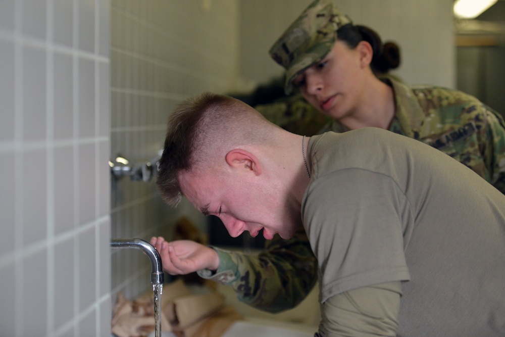 Military Police OC Spray Training