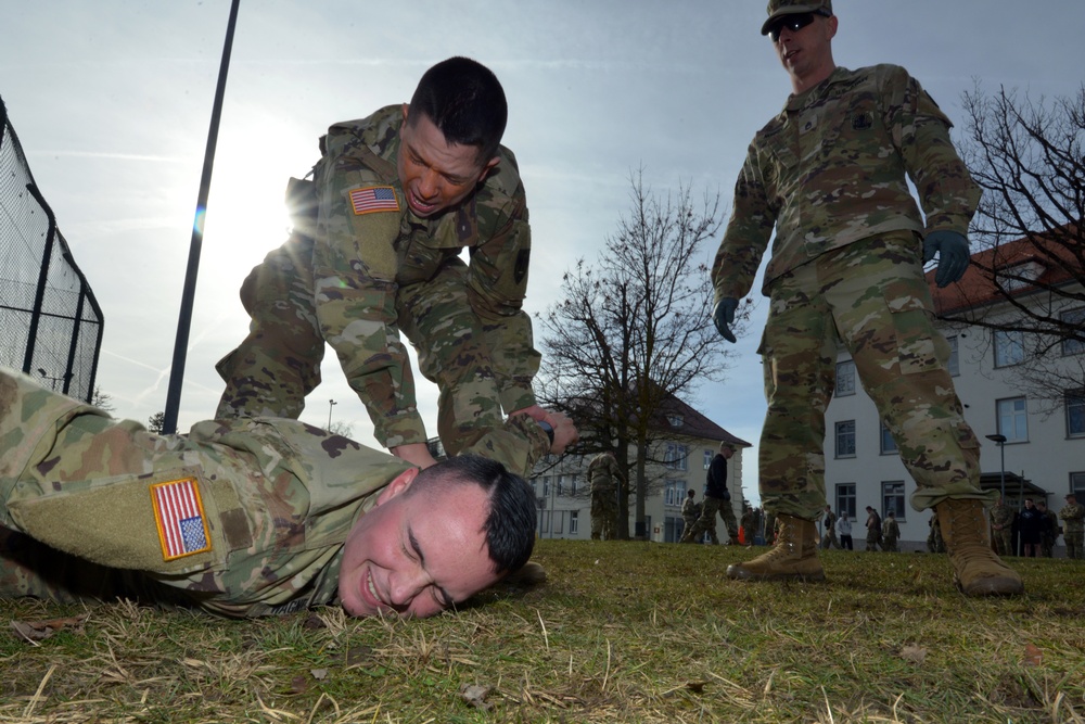 Military Police OC Spray Training