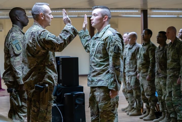 Task Force Cavalier holds Promotion Ceremony for Cpt. Ryan Brownell