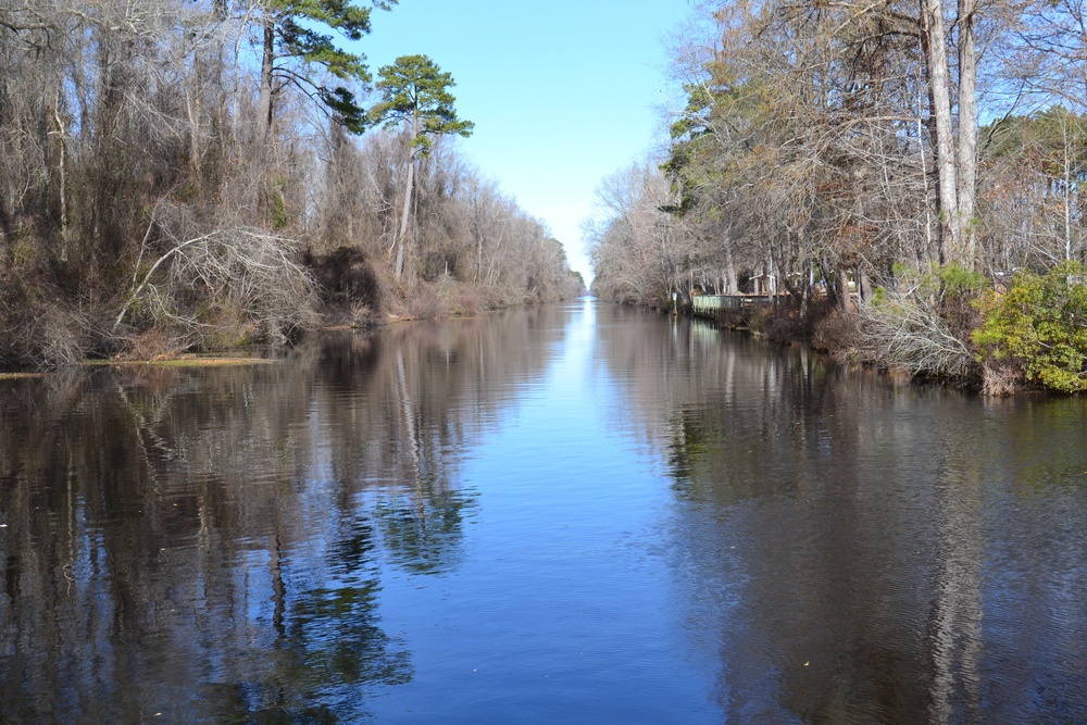 Dismal Swamp Canal channel preps for renovations