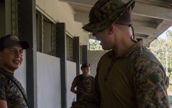 U.S. Marines conduct tactical operations with Guatemalan partners